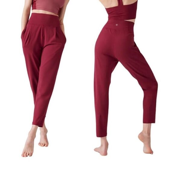 Athleta Elation Pant, Coffeeberry (Red) M - High-Rise, Powervita, Yoga - Picture 1 of 7